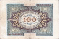 Almanya 100 Mark 1920 Çok Temiz 7 Rakamlı ( R67a )