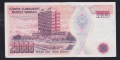 7.EMİSYON 1.TERTİP 20000 LİRA B10 947108 ÇOK ÇOK TEMİZ