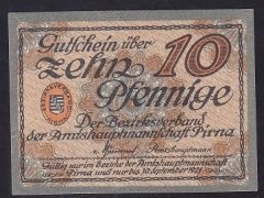 ALMANYA 10 PFENNİNG NOTGELD 1921 ÇİL