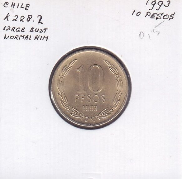 Şili 10 Pesos 1993