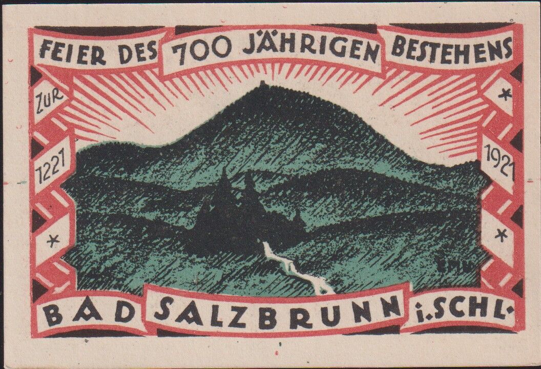 Almanya 50 Pfennig Notgeld 1921 Çil