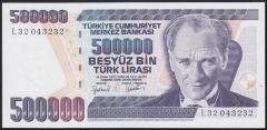 7.EMİSYON 4.TERTİP 500000 LİRA L32 043232 ÇİL