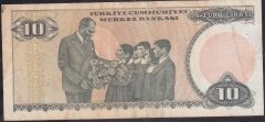 7.Emisyon 2.Tertip 10 Lira E64 569835 Çok Temiz