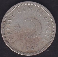 1947 Yılı 50 Kuruş Gümüş