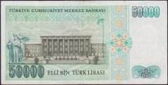 7.Emisyon 1.Tertip 50000 Lira A05 389998 Çok Çok Temiz
