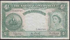 Bahama 4 Şiling 1953 Çok Temiz+ Pick13