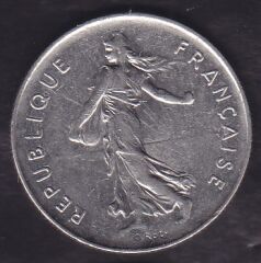 Fransa 5 Frank 1990