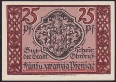 Almanya 25 Pfennig Notgeld 1921 Çil