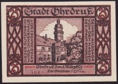 Almanya 25 Pfennig Notgeld 1921 Çil