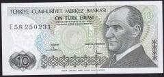 7.Emisyon 2.Tertip 10 Lira E58 250231 Çilaltı Çil