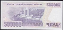7.EMİSYON 4.TERTİP 500000 LİRA L11 167371 ÇİL