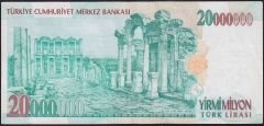 7.Emisyon 20 000 000 Lira C82 569093 Çok Temiz+