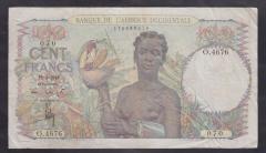 Fransız Batı Afrikası 100 Frank 1948 Çok Temiz Pick 40f