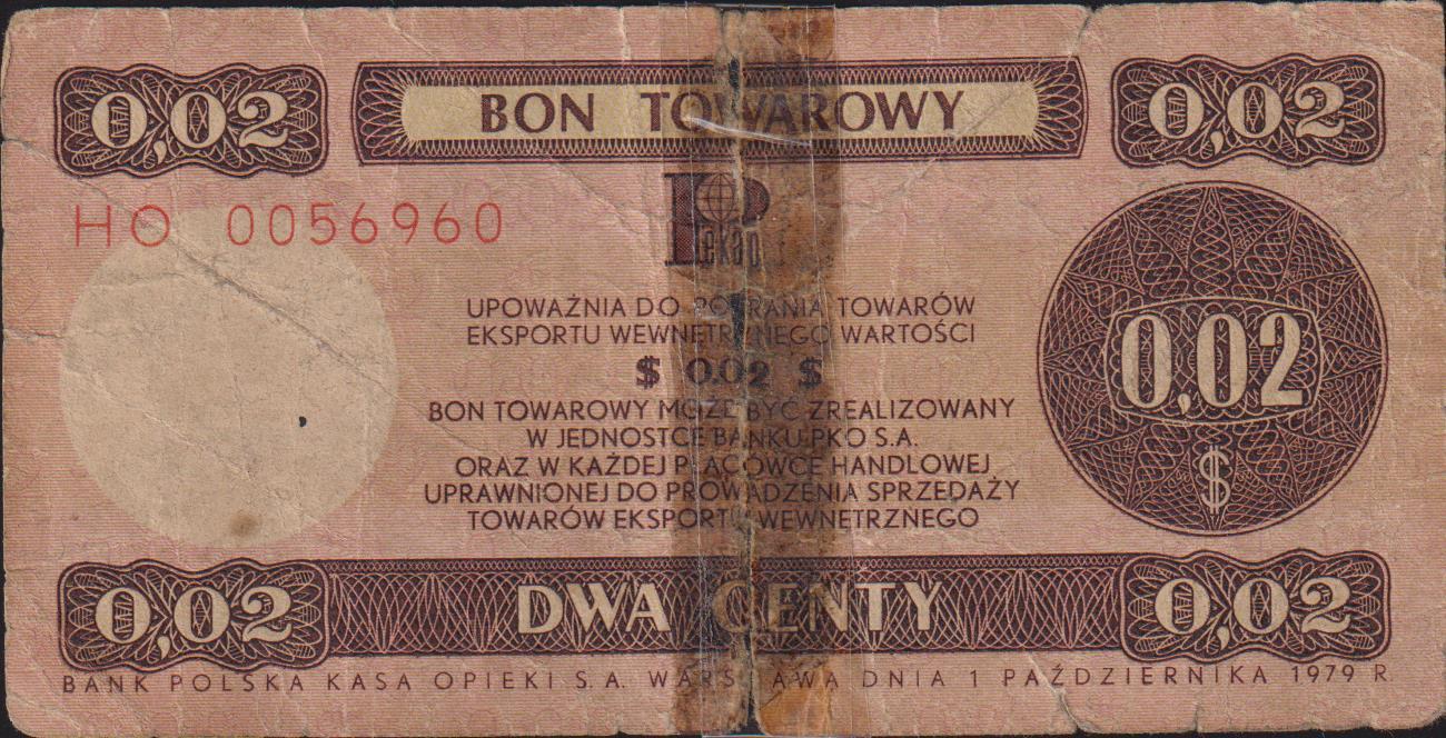 Polonya 0.02 Cent 1979 Haliyle