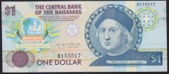 Bahama 1 Dolar 1992 Çil Pick50