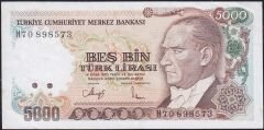 7.Emisyon 4.Tertip 5000 Lira H70 898573 Çok Çok Temiz+