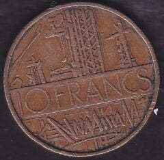 Fransa 10 Frank 1974