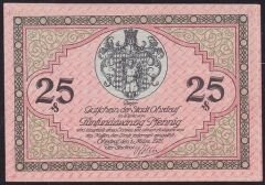 Almanya 25 Pfennig Notgeld 1921 Çil