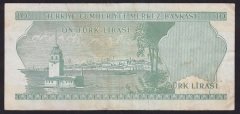 6.EMİSYON 2.TERTİP 10 LİRA I11 273303 ÇOK ÇOK TEMİZ eski kağıt para alan yerler
