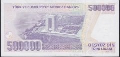 7.EMİSYON 4.TERTİP 500000 LİRA L06 355623 ÇİLALTI ÇİL