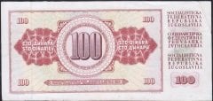 Yugoslavya 100 Dinar 1978 Çok Temiz +