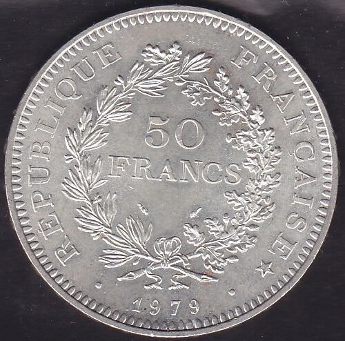 Fransa 50 Frank 1979 Gümüş ( 30 gram )