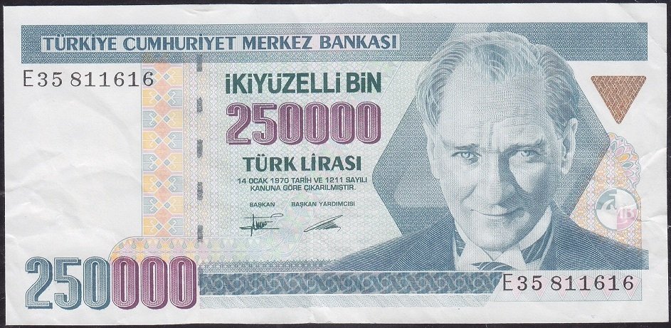 7.Emisyon 2.Tertip 250000 E35 811616 Çok Temiz +