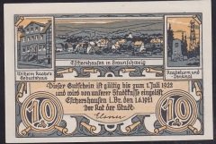 ALMANYA 10 PFENNİNG NOTGELD 1921 ÇİL
