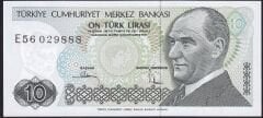 7.Emisyon 2.Tertip 10 Lira E56 029888 Çil