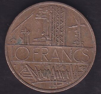 Fransa 10 Frank 1979