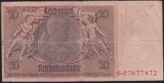 Almanya 20 Mark 1924 Temiz - Çok Temiz