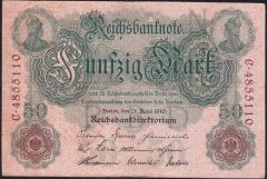 Almanya 50 Mark 1910 Çok Temiz ( R42 )