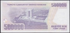 7.EMİSYON 4.TERTİP 500000 LİRA L01 872248 ÇİLALTI