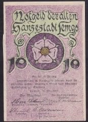 ALMANYA 10 PFENNİNG NOTGELD 1921 ÇİLALTI ÇİL 020000 GÜZEL NUMARA