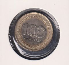 2022 Yılı Büyük Taarruz'un 100. Yılı 1 Lira Çil