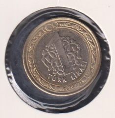 2022 Yılı Büyük Taarruz'un 100. Yılı 1 Lira Çil