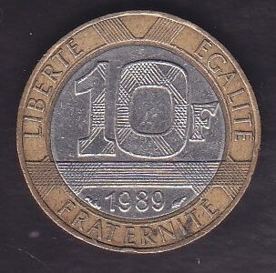 Fransa 10 Frank 1989