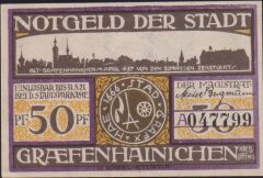 Almanya 50 Pfennig Notgeld 1921 Çil