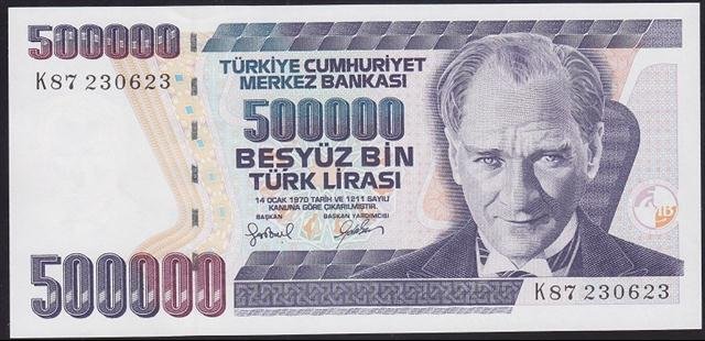 7.EMİSYON 4.TERTİP 500000 LİRA K87 230623 ÇİL