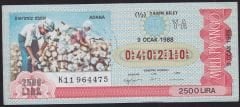1988 9 Ocak Yarım Bilet - Y-A Serisi