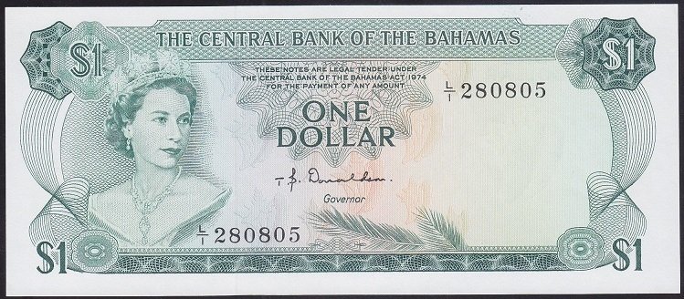 BAHAMA 1 DOLAR 1974 ÇİL