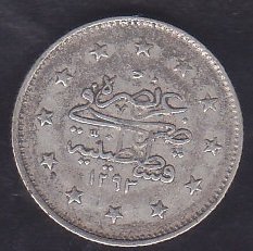 1293 / 31 ABDULHAMİT 2 KURUŞ GÜMÜŞ ÇÇT