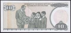 7.Emisyon 2.Tertip 10 Lira E56 029844 Çil