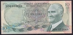 6.EMİSYON 2.TERTİP 10 LİRA H56 072649 ÇÇT +