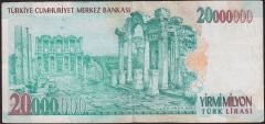 7.Emisyon 20 000 000 Lira B83 410097 Çok Temiz