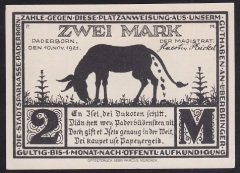 ALMANYA 2 MARK NOTGELD 1920 ÇİL