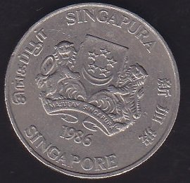 SİNGAPUR 20 CENT 1986