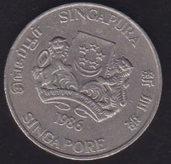 SİNGAPUR 20 CENT 1986