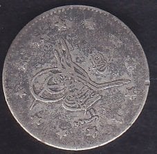 1293 / 11 ABDULHAMİT 2 KURUŞ GÜMÜŞ ÇOK TEMİZ
