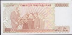 7.Emisyon 3.Tertip 100000 Lira F16 353985 Çilaltı Çil